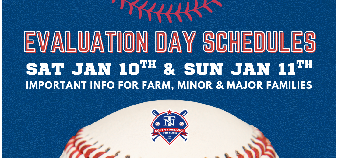 Spring Evaluation Days - Click Here for Info!